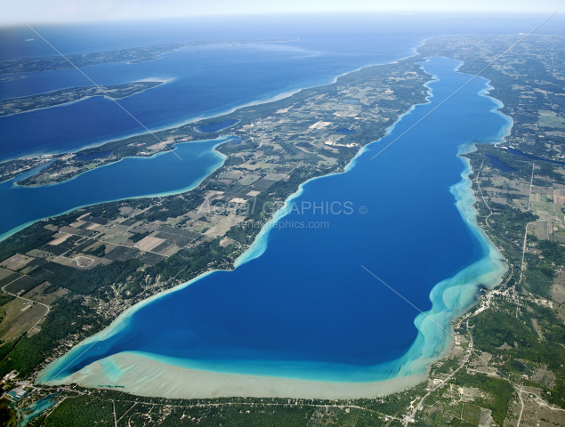 Torch Lake in Antrim County, Michigan